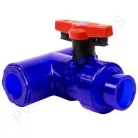2" x 3/4" Spears PVC Low Extractable True Union Industrial Ball Valve Socket, EPDM O-Ring